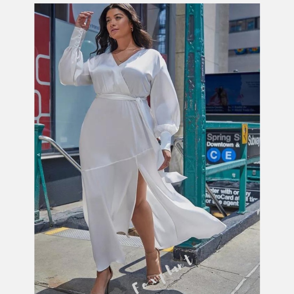 Eloquii NWT White Maxi Dress